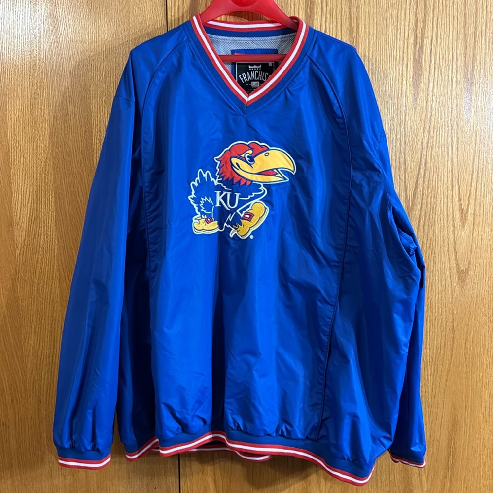 KU pullover 4X with pockets worn 1 time
